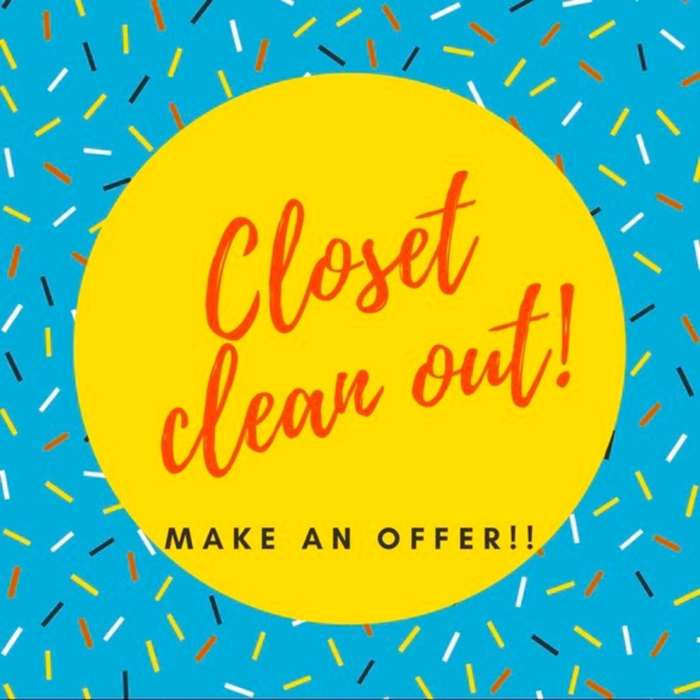 Closet clean out! Make me an offer!